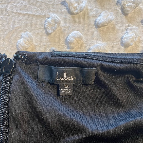 Lulu’s Black Off The Shoulder Dress - Picture 5 of 5